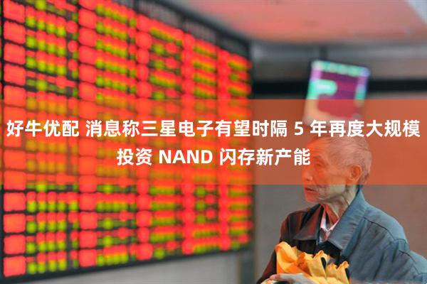 好牛优配 消息称三星电子有望时隔 5 年再度大规模投资 NAND 闪存新产能